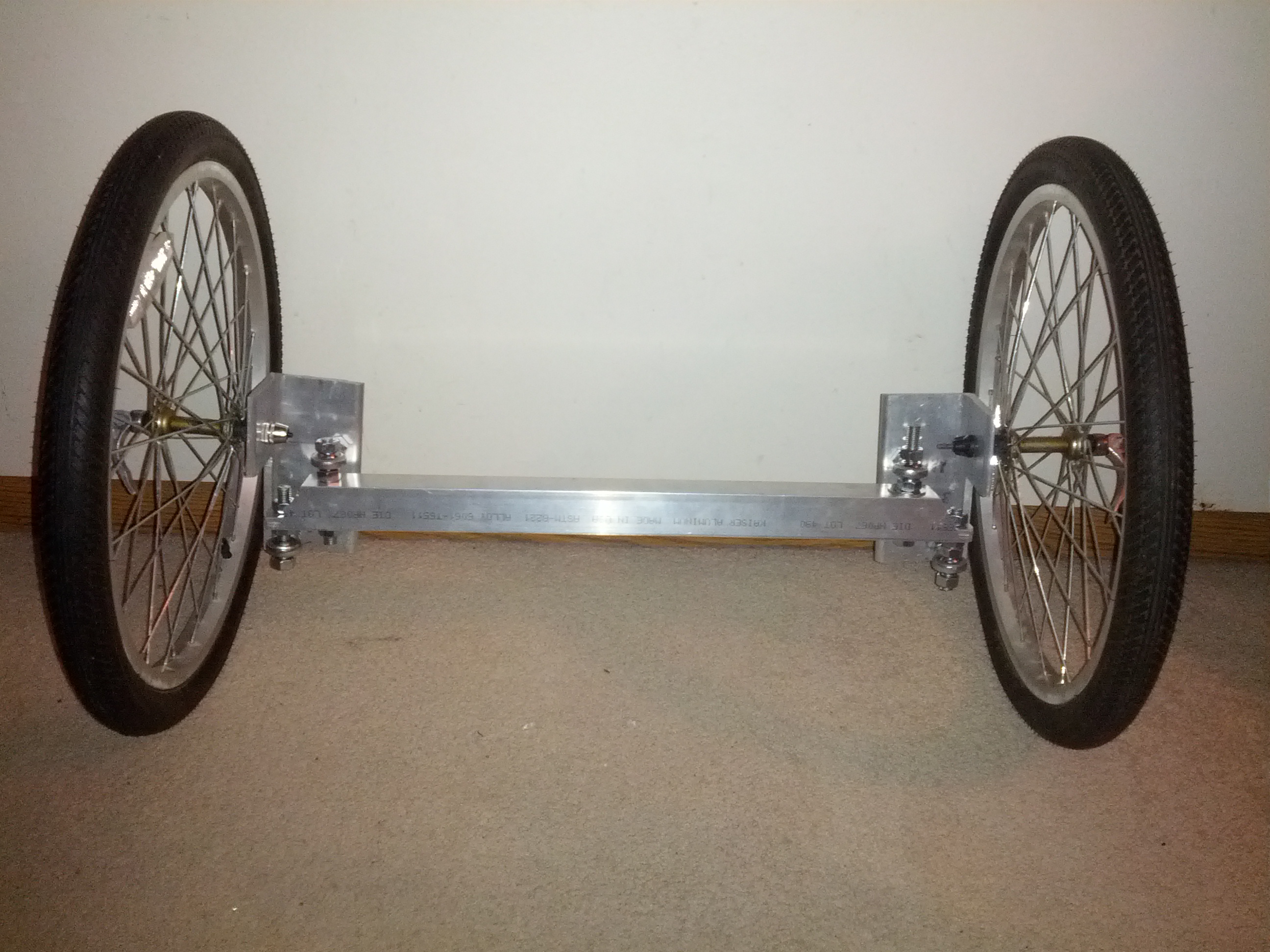 homemade bicycle trike axle
