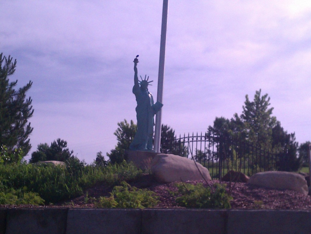 Saw this at the entrance of a property near Maskell, NE.