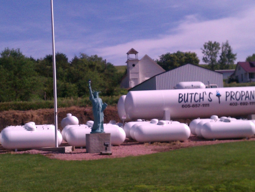 Saw this as I entered Obert, NE, just a few miles down the road.  Hmmm, I'm sensing a theme here....