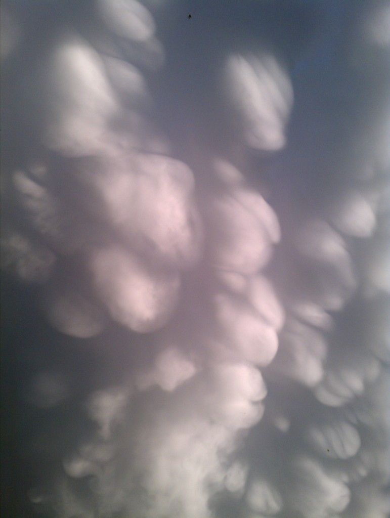 Just as I was calling it a night and crawling in my tent (only 9:00, but I was ready), I noticed these beautiful clouds up above.